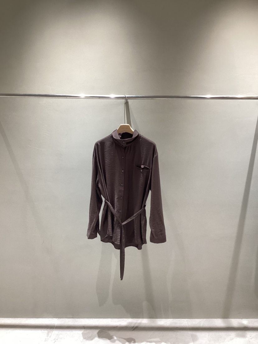 NEAR LEAP-P東大門㊣實拍女士新品人氣襯衫蕾絲衫含腰帶高領NEAR LEAP襯衫/蕾絲衫