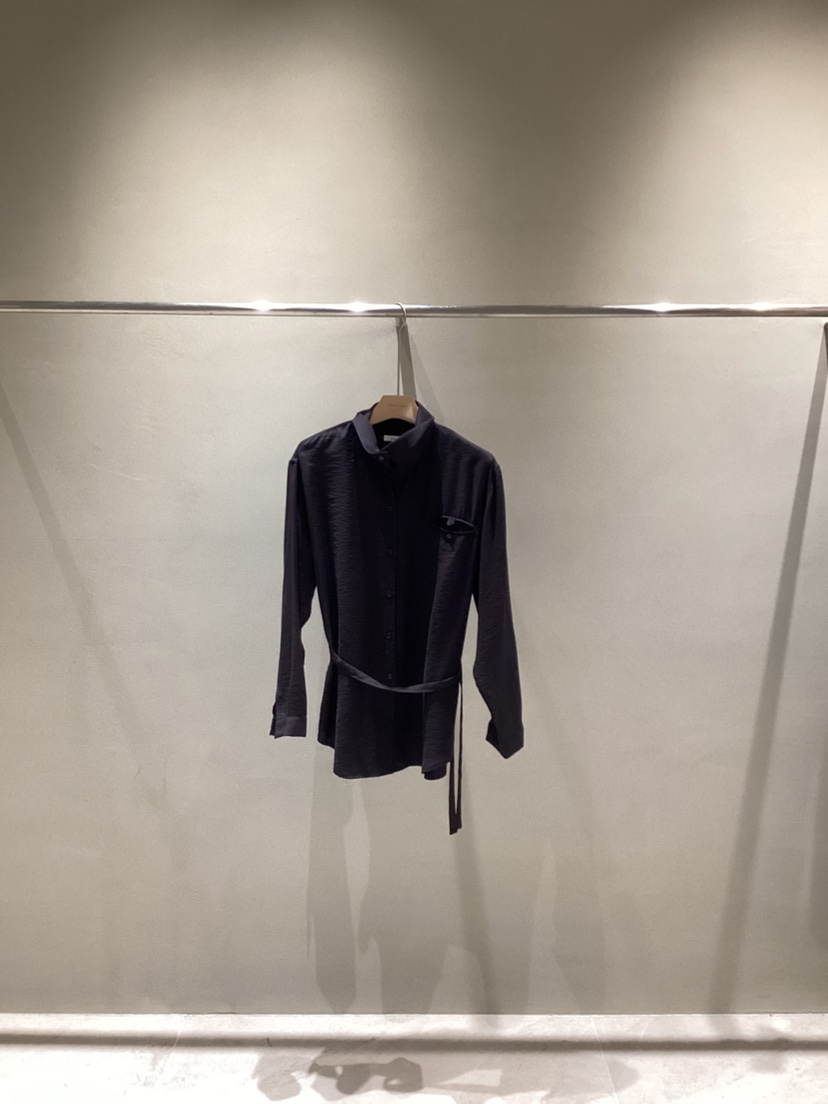 NEAR LEAP-P東大門㊣實拍女士新品人氣襯衫蕾絲衫含腰帶高領NEAR LEAP襯衫/蕾絲衫圖色3