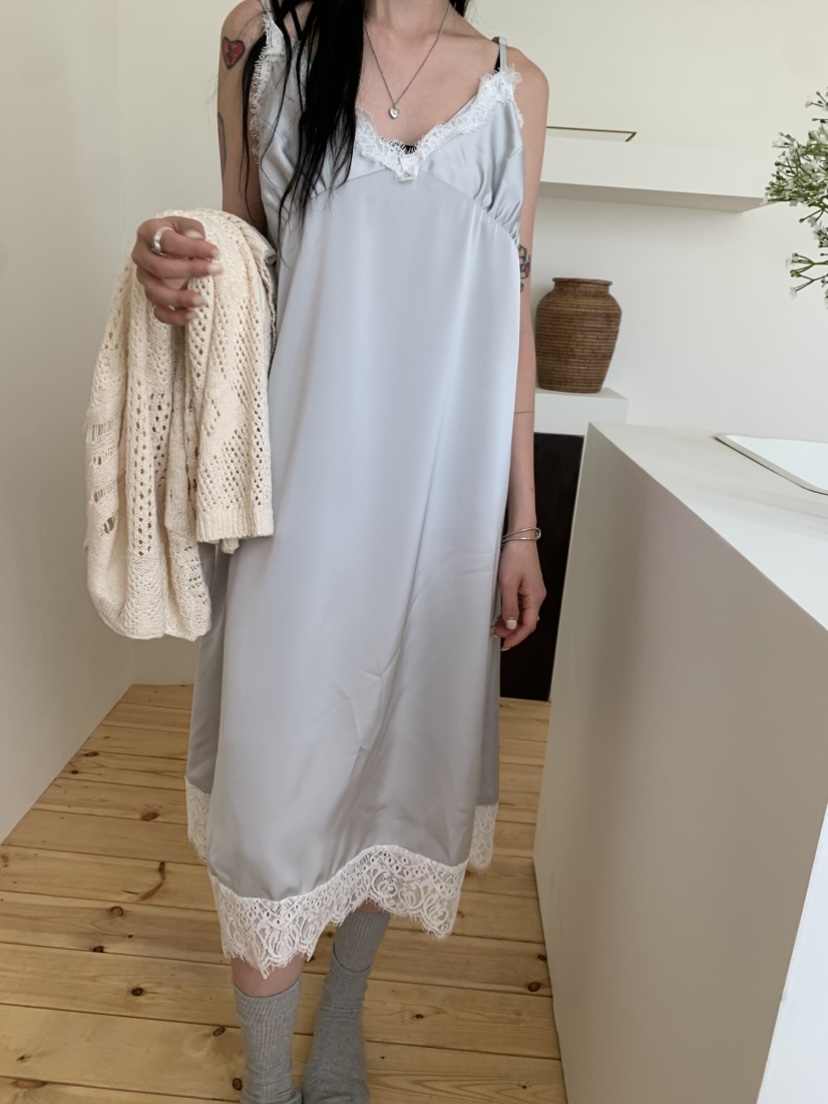EYEL東大門㊣實拍女士新品人氣休閑真品時尚連衣裙蕾絲緞面EYEL連衣裙