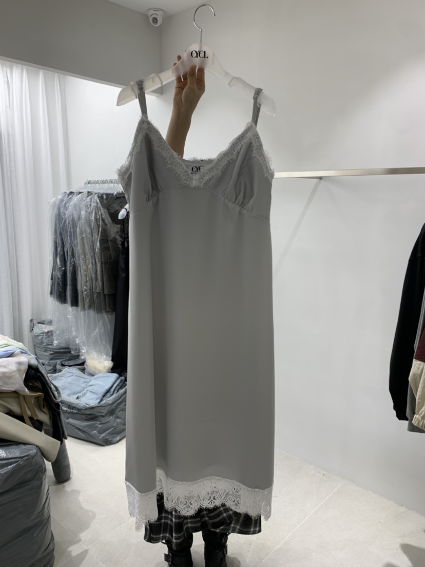 EYEL東大門㊣實拍女士新品人氣休閑真品時尚連衣裙蕾絲緞面EYEL連衣裙