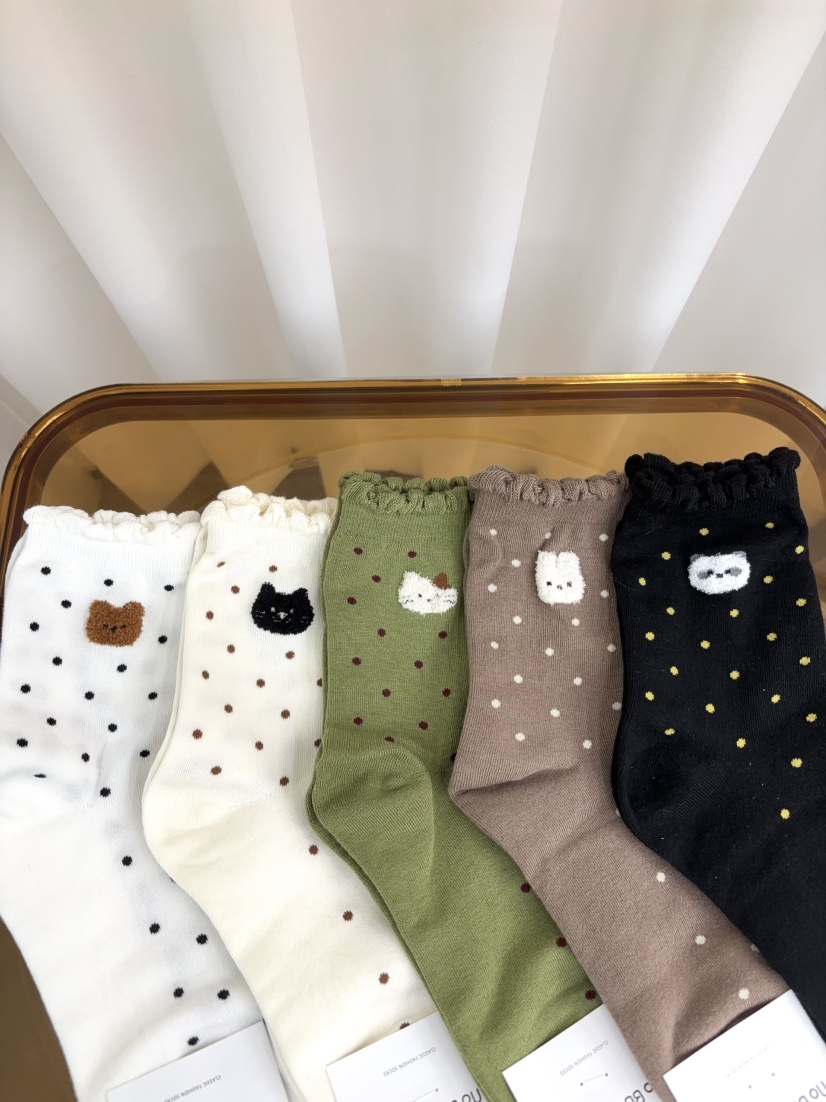 CACTUS-Q東大門㊣直郵女士新款熱賣休閑職業人氣推薦25秋冬襪子CACTUS十雙起/可混搭襪子
