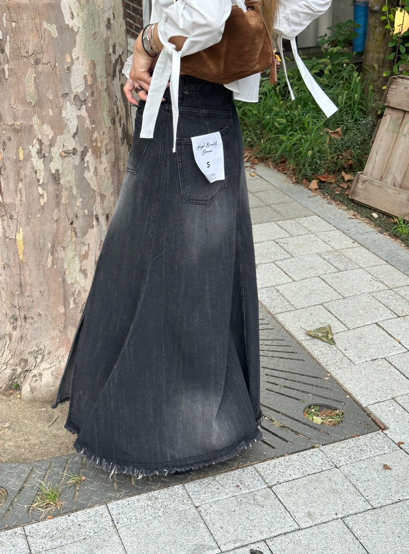 ZEROZERO東大門㊣直郵女裝新品熱賣真品推薦時尚職業長裙流蘇ZEROZERO長裙