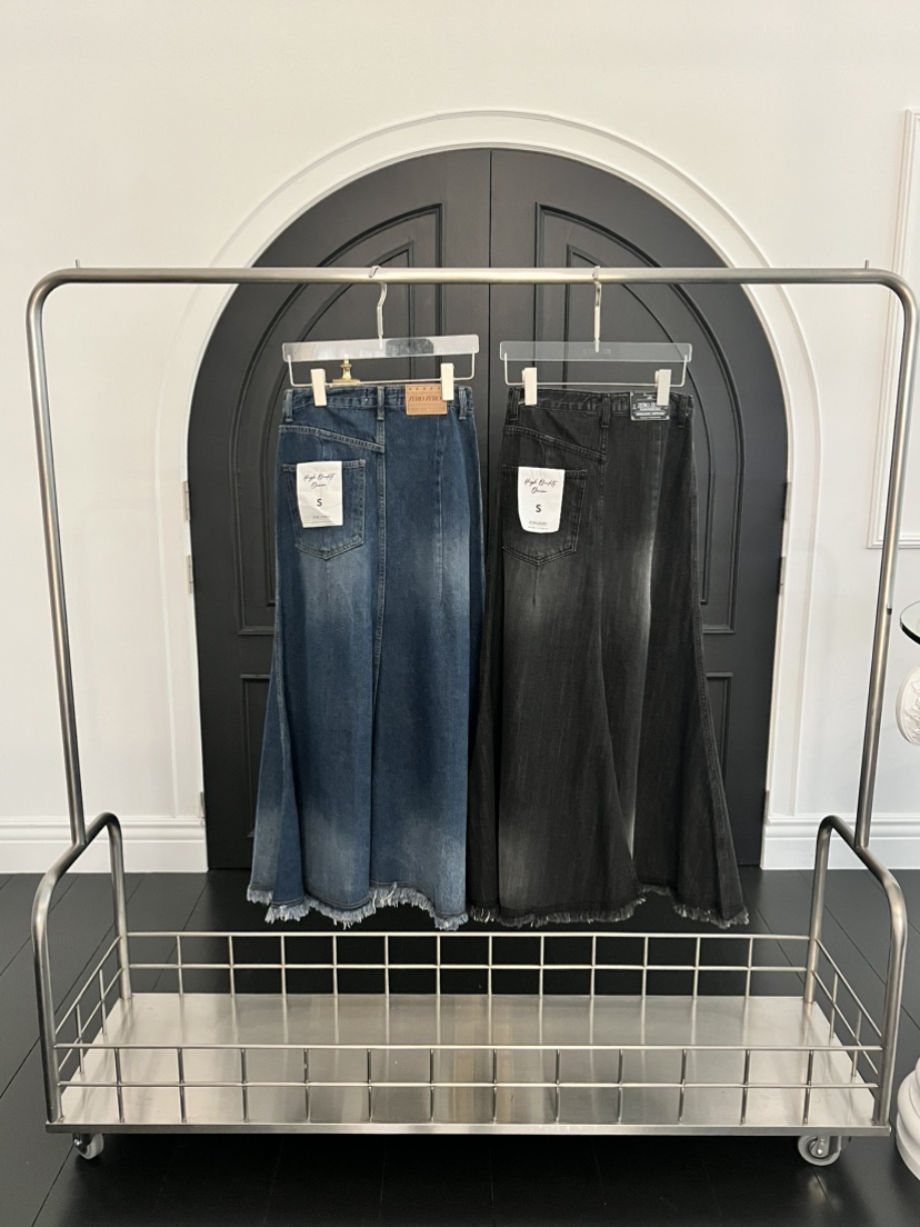 ZEROZERO東大門㊣直郵女裝新品熱賣真品推薦時尚職業長裙流蘇ZEROZERO長裙
