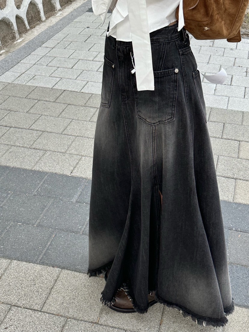 ZEROZERO東大門㊣直郵女裝新品熱賣真品推薦時尚職業長裙流蘇ZEROZERO長裙