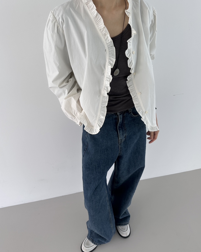 HOWDY東大門㊣直郵女裝新款推薦25秋冬人氣時尚真品襯衫蕾絲衫howdy襯衫/蕾絲衫