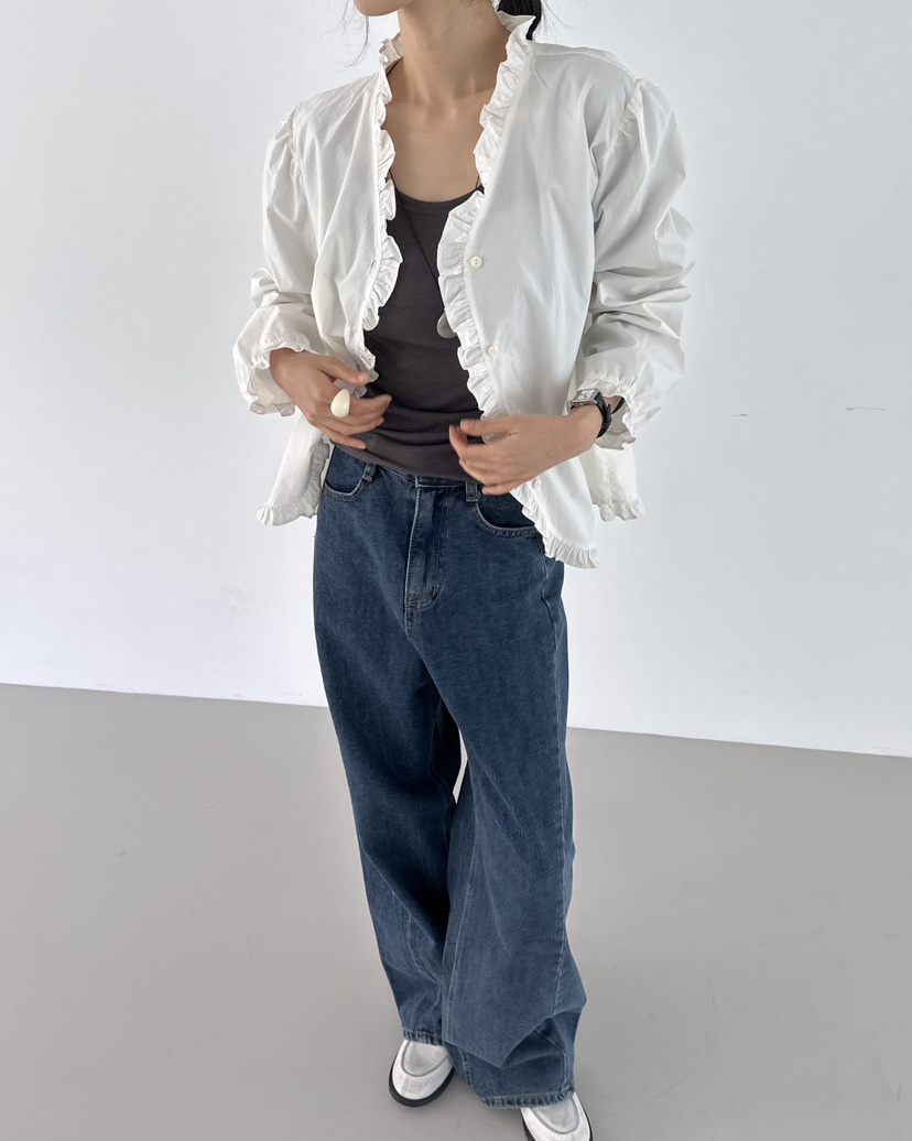 HOWDY東大門㊣直郵女裝新款推薦25秋冬人氣時尚真品襯衫蕾絲衫howdy襯衫/蕾絲衫