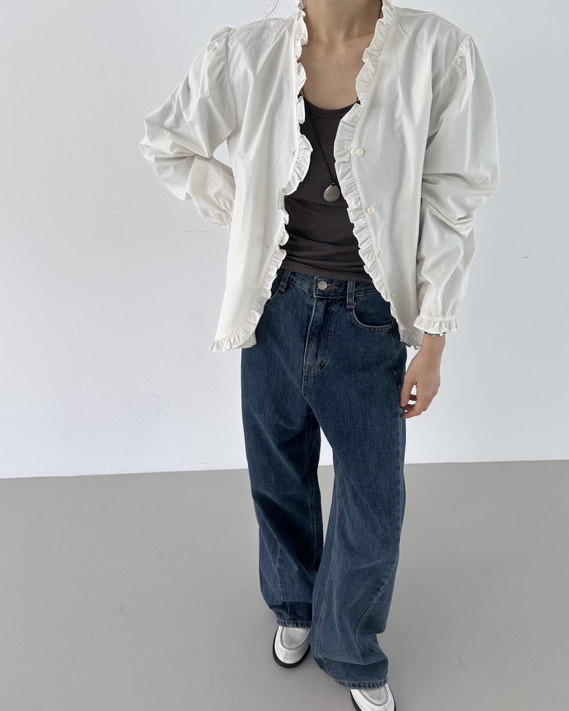HOWDY東大門㊣直郵女裝新款推薦25秋冬人氣時尚真品襯衫蕾絲衫howdy襯衫/蕾絲衫