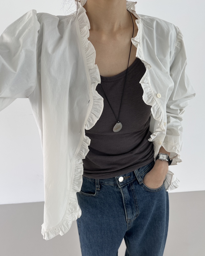 HOWDY東大門㊣直郵女裝新款推薦25秋冬人氣時尚真品襯衫蕾絲衫howdy襯衫/蕾絲衫