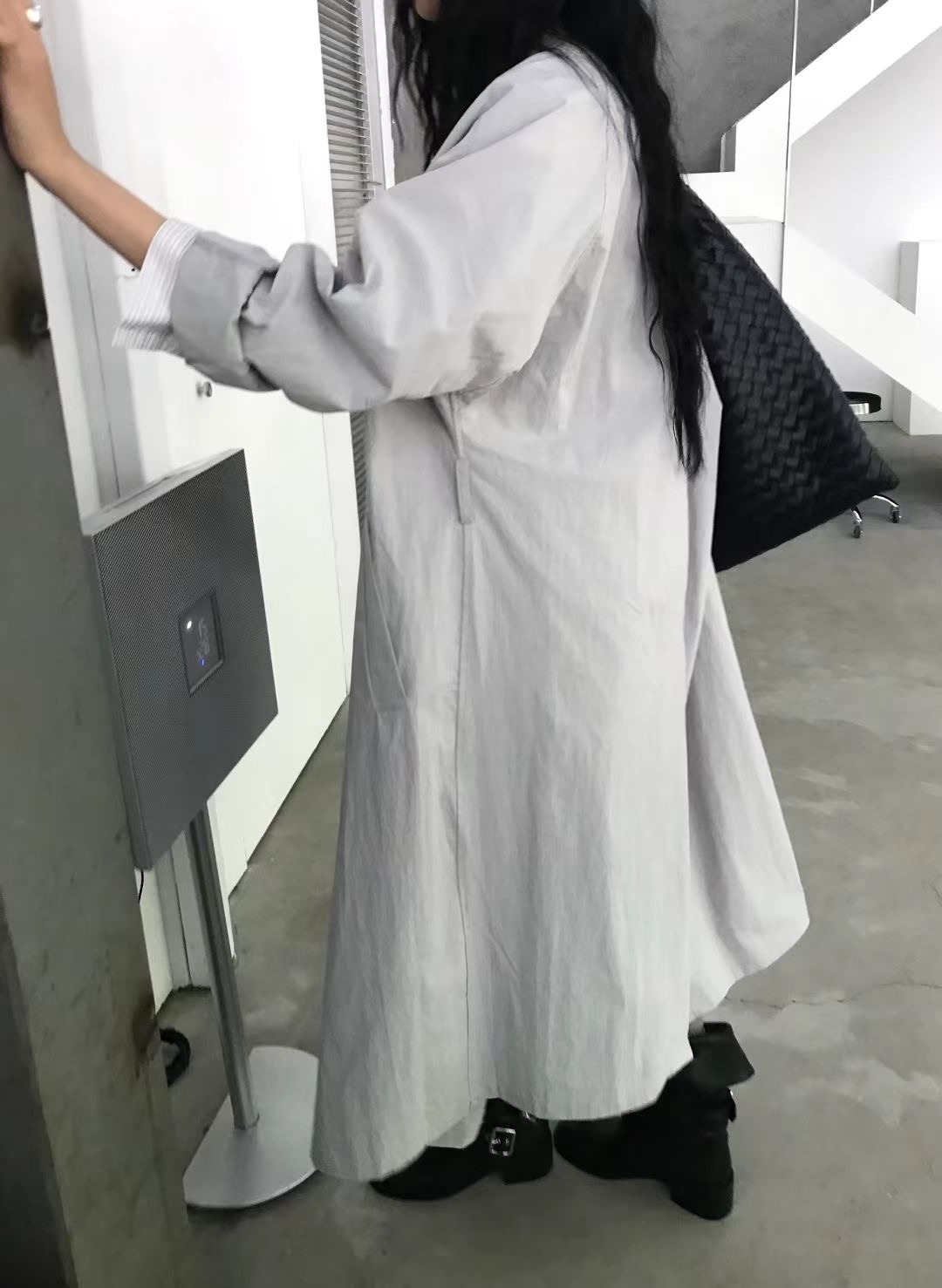 AVANDACE韓國代購㊣女裝新品25秋冬熱賣職業人氣休閑長款風衣AVANDACE長款風衣