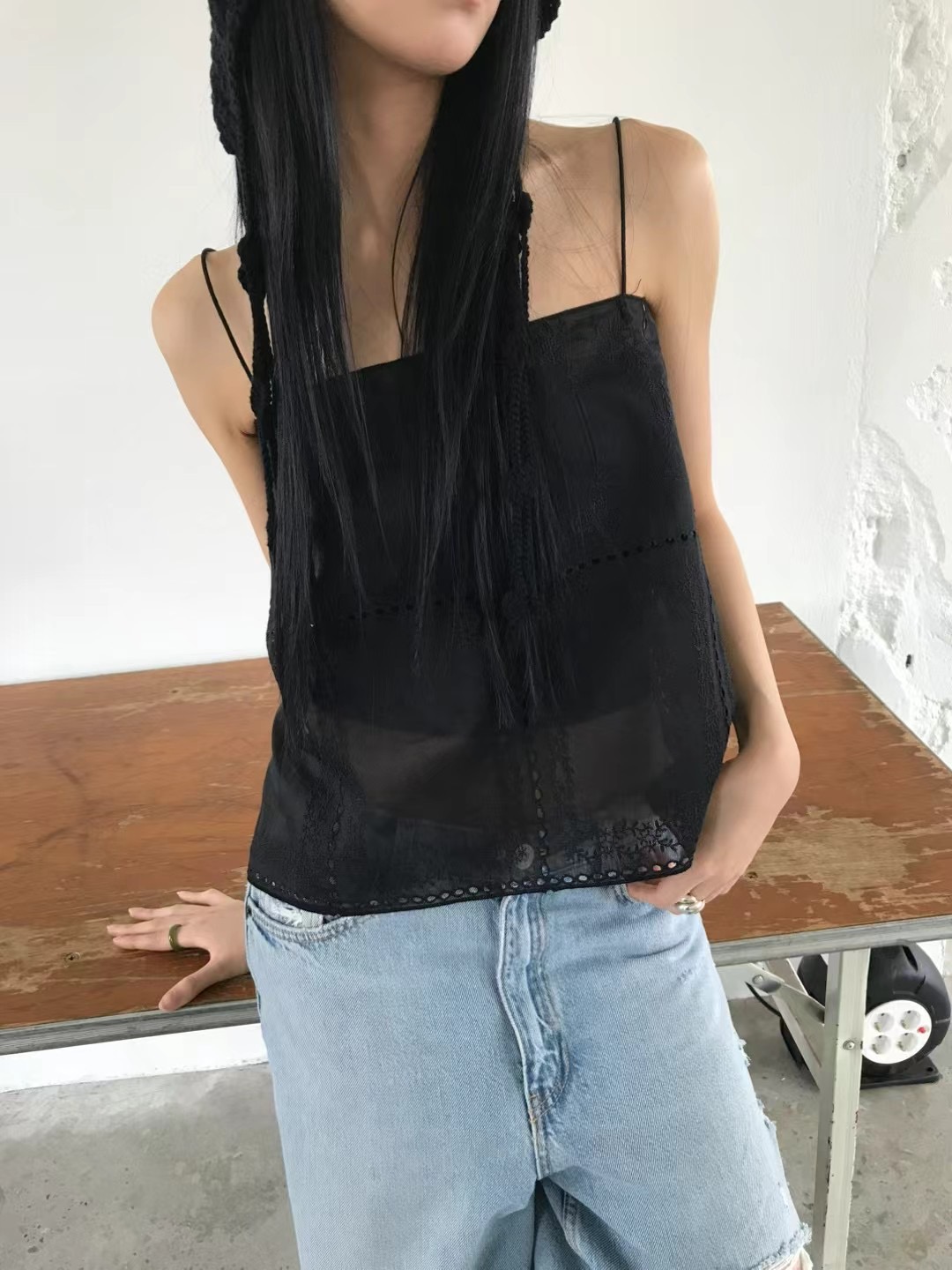 AVANDACE韓國代購㊣女士新款推薦時尚人氣職業熱賣吊帶背心AVANDACE吊帶/背心圖色2