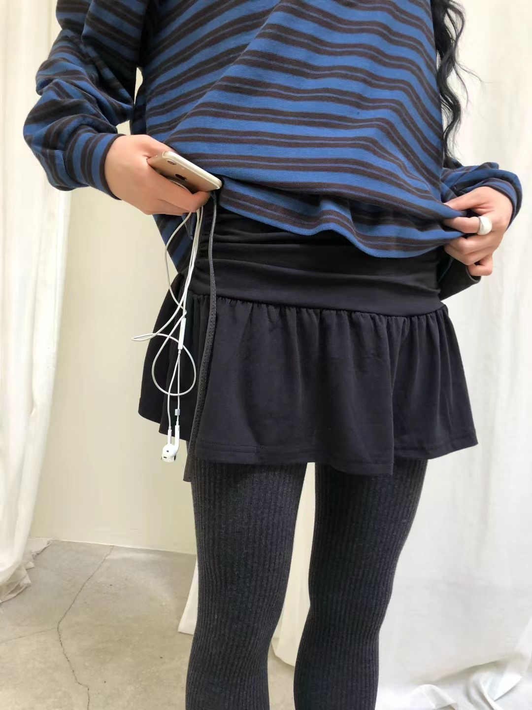 AVANDACE韓國代購㊣女裝新品25秋冬職業真品時尚人氣推薦短裙AVANDACE短裙圖色2