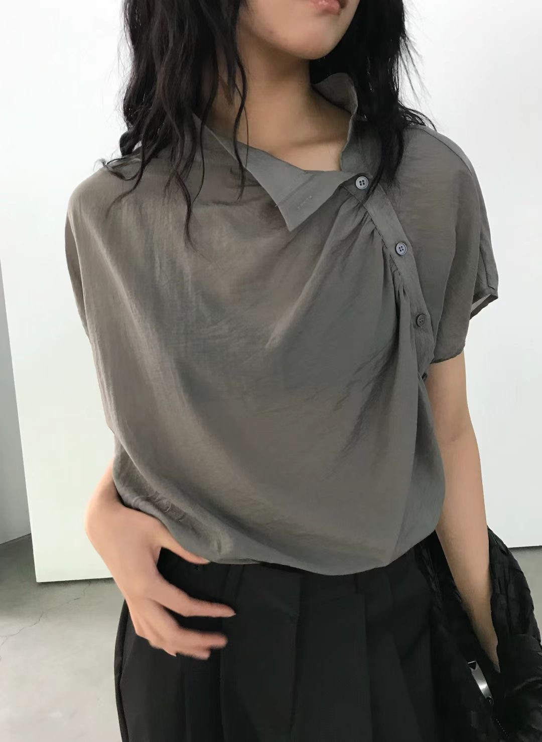 AVANDACE東大門㊣實拍女士新品職業人氣休閑25秋冬襯衫蕾絲衫AVANDACE襯衫/蕾絲衫圖色2