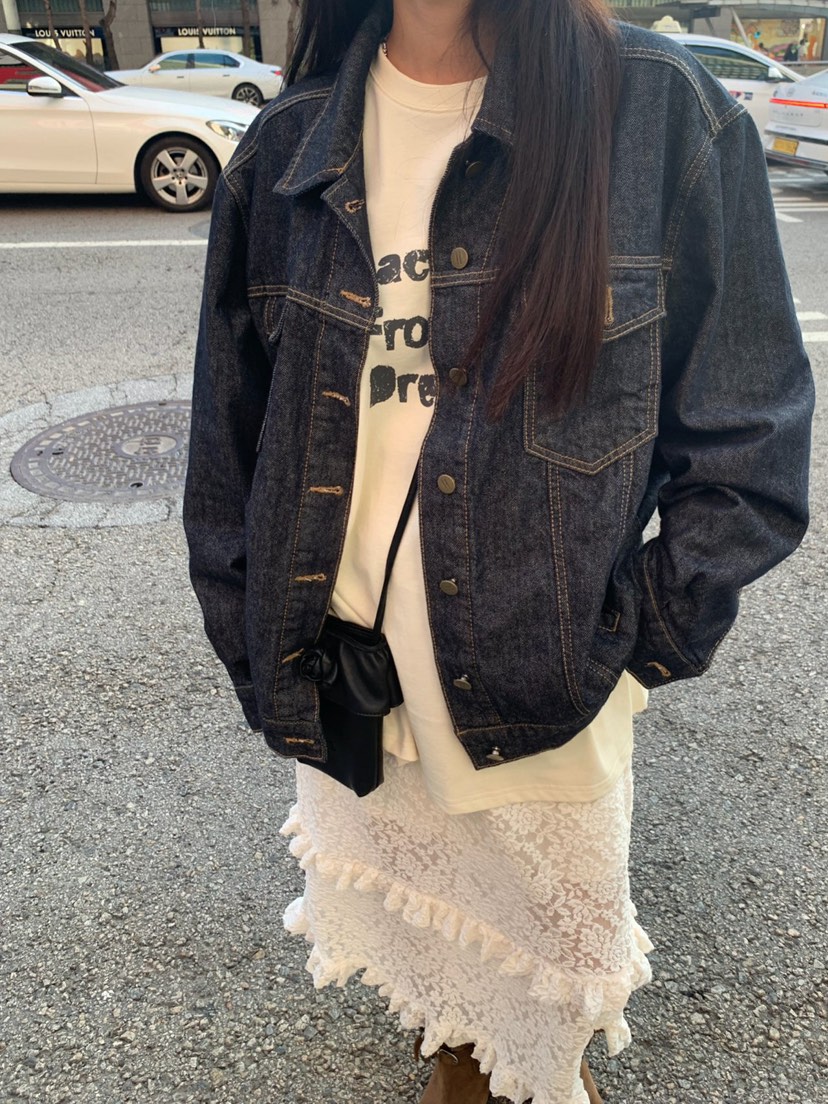 SUNDER MARKET韓國直郵㊣女裝新款熱賣25秋冬時尚夾克刺繡SUNDER MARKET夾克