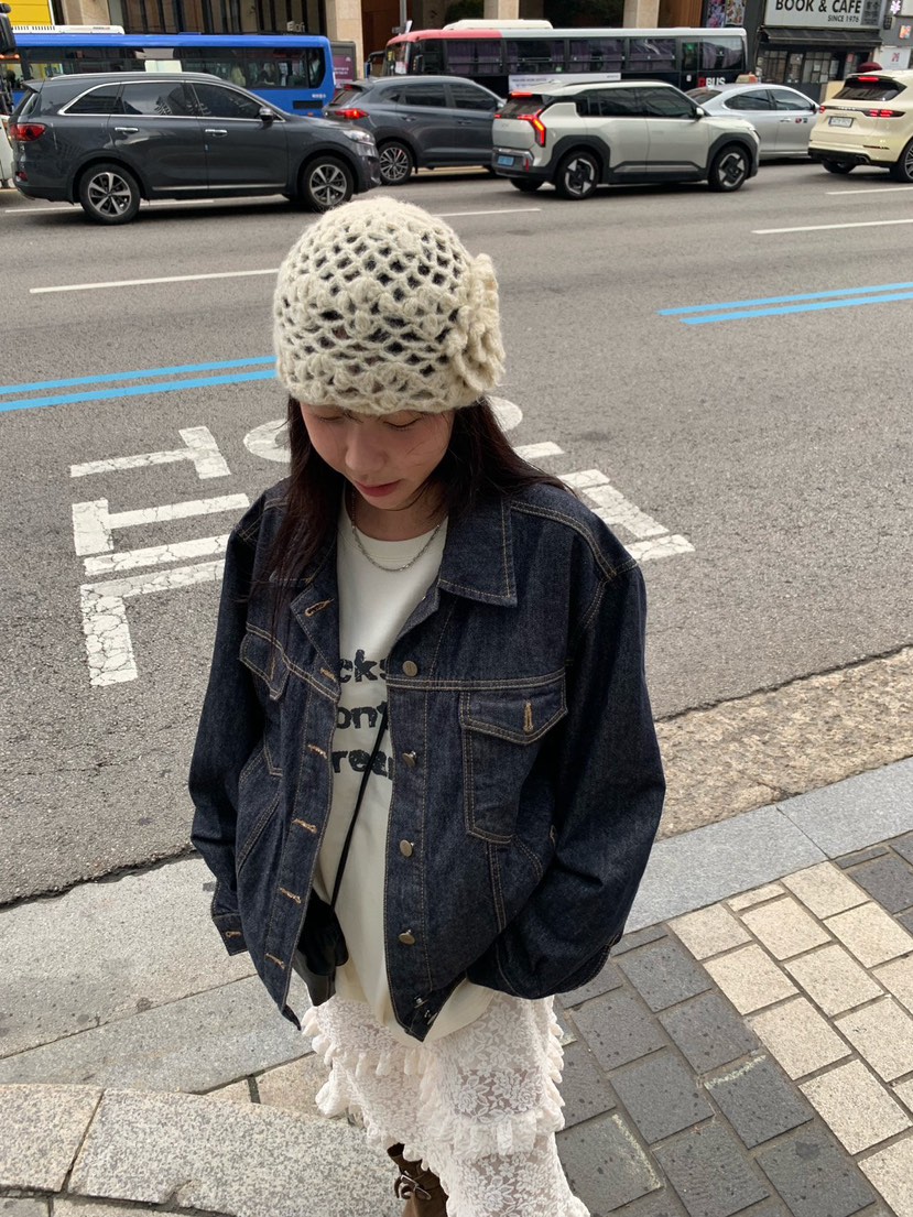 SUNDER MARKET韓國直郵㊣女裝新款熱賣25秋冬時尚夾克刺繡SUNDER MARKET夾克
