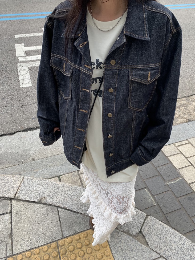 SUNDER MARKET韓國直郵㊣女裝新款熱賣25秋冬時尚夾克刺繡SUNDER MARKET夾克