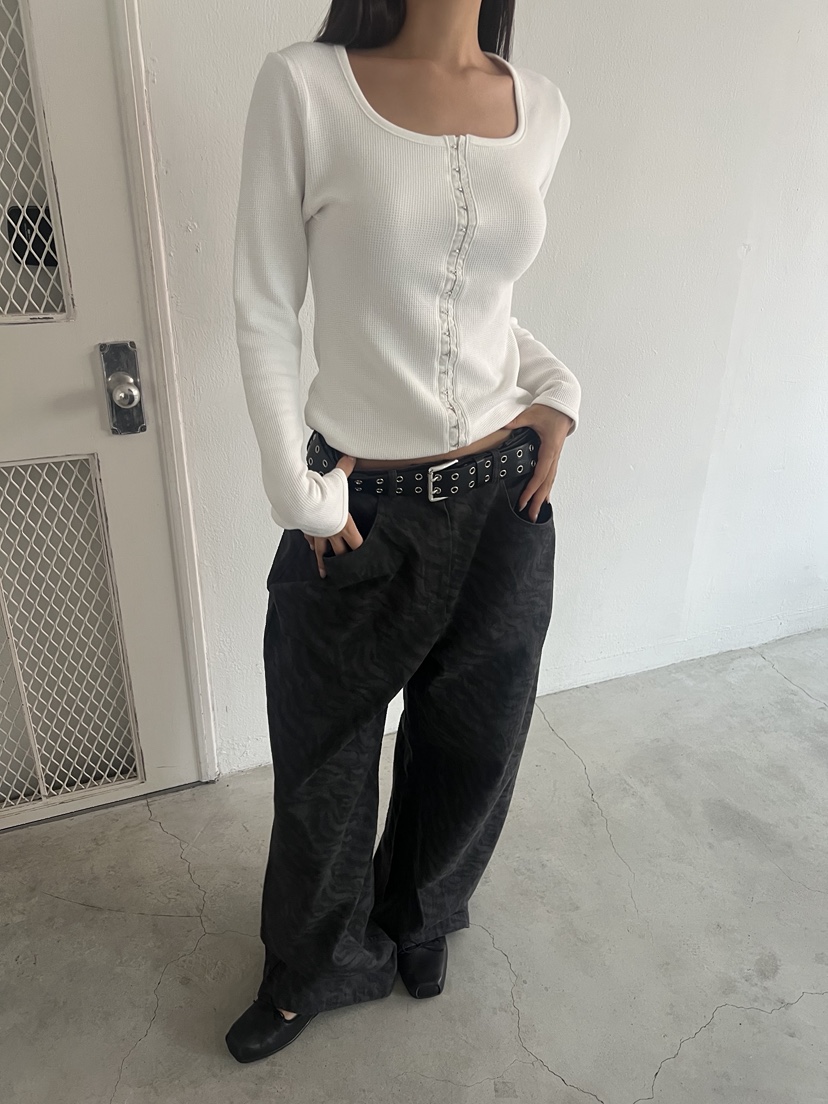 SUNDER MARKET東大門㊣直郵女士新品時尚25秋冬牛仔褲不含腰帶SUNDER MARKET牛仔褲