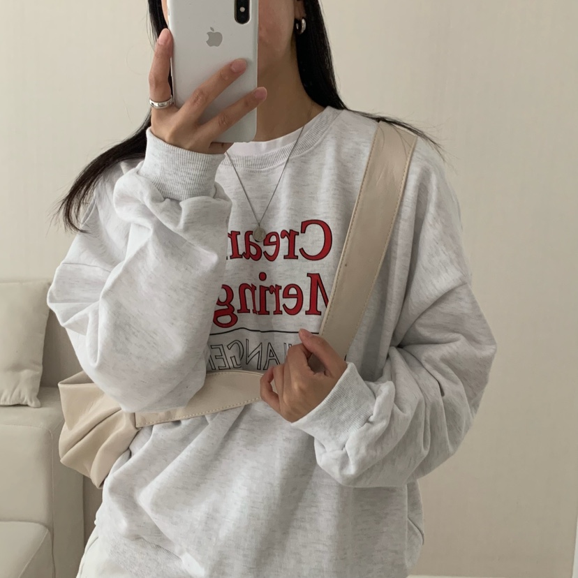 FROMJINI東大門㊣代購女裝新品人氣時尚推薦25秋冬職業衛衣FROMJINI衛衣