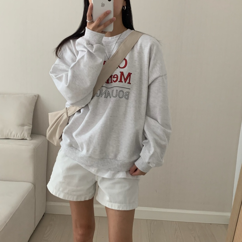 FROMJINI東大門㊣代購女裝新品人氣時尚推薦25秋冬職業衛衣FROMJINI衛衣