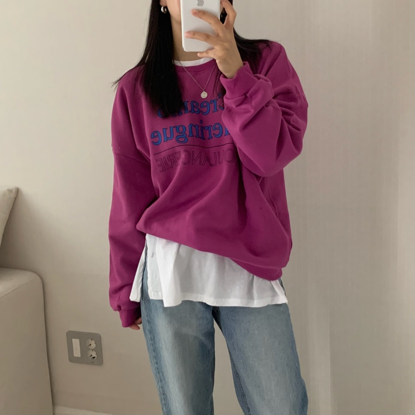 FROMJINI東大門㊣代購女裝新品人氣時尚推薦25秋冬職業衛衣FROMJINI衛衣