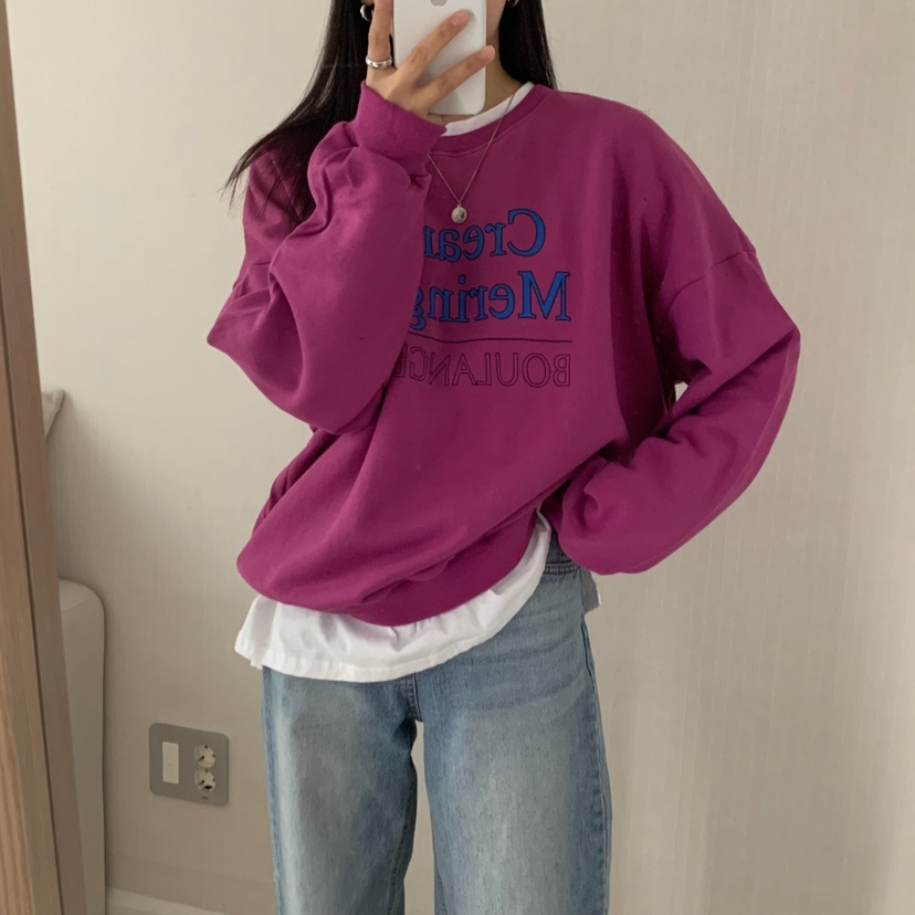 FROMJINI東大門㊣代購女裝新品人氣時尚推薦25秋冬職業衛衣FROMJINI衛衣