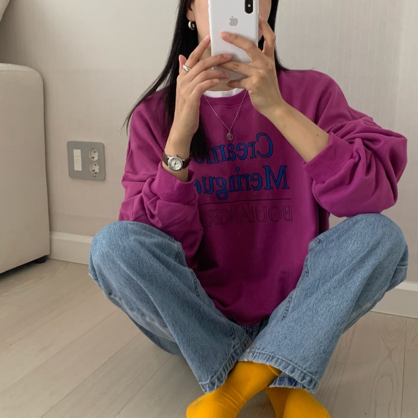 FROMJINI東大門㊣代購女裝新品人氣時尚推薦25秋冬職業衛衣FROMJINI衛衣