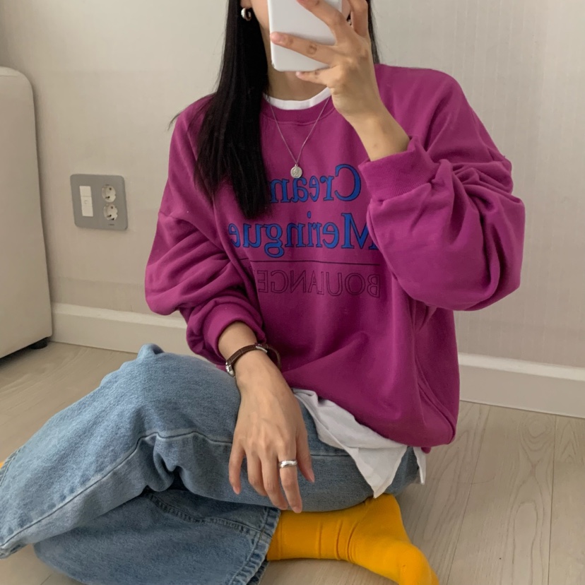 FROMJINI東大門㊣代購女裝新品人氣時尚推薦25秋冬職業衛衣FROMJINI衛衣