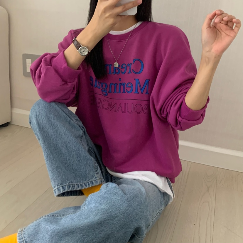 FROMJINI東大門㊣代購女裝新品人氣時尚推薦25秋冬職業衛衣FROMJINI衛衣