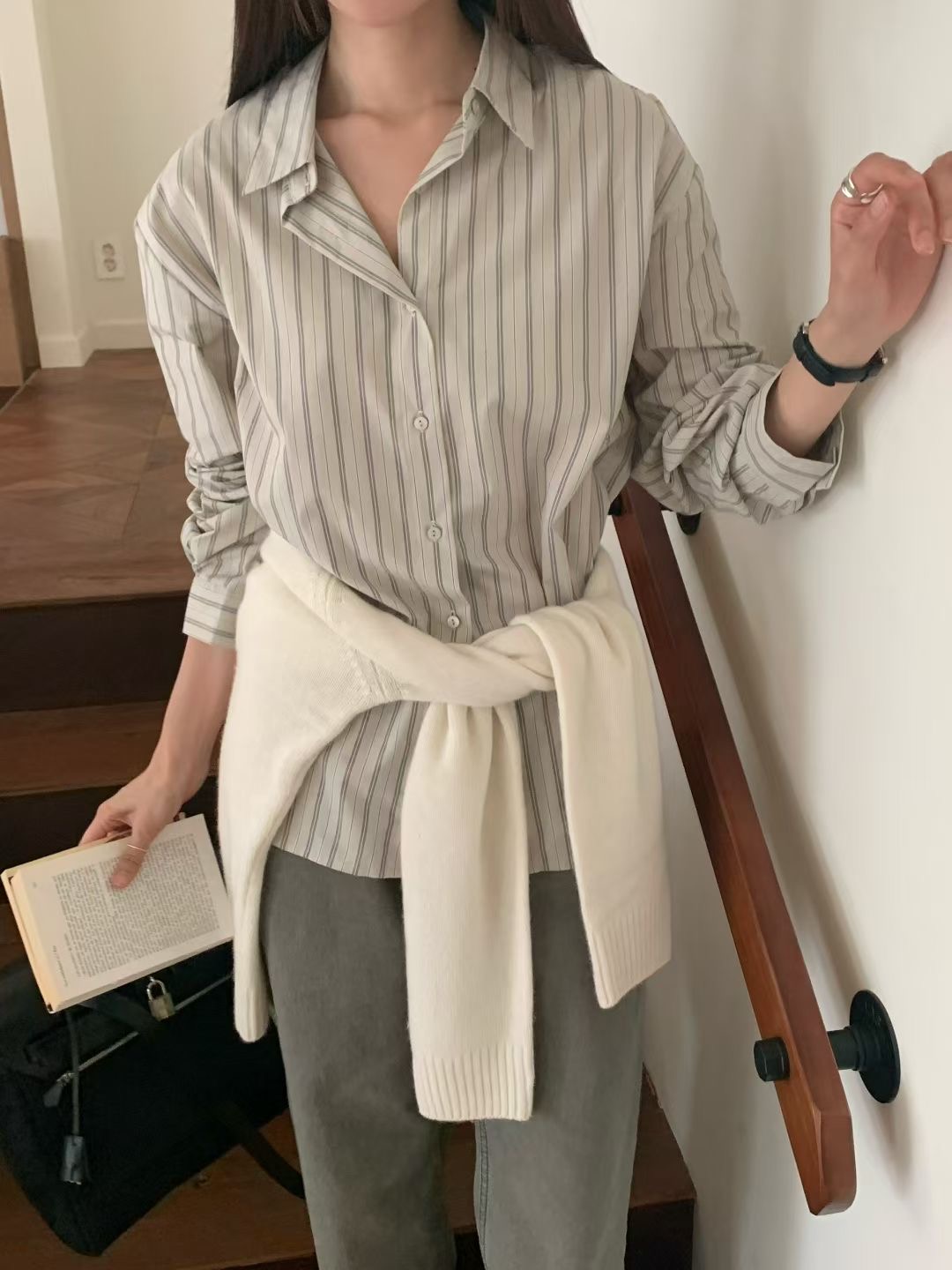 DINING韓國代購㊣女士新款職業25秋冬真品襯衫蕾絲衫不含屁簾DINING襯衫/蕾絲衫
