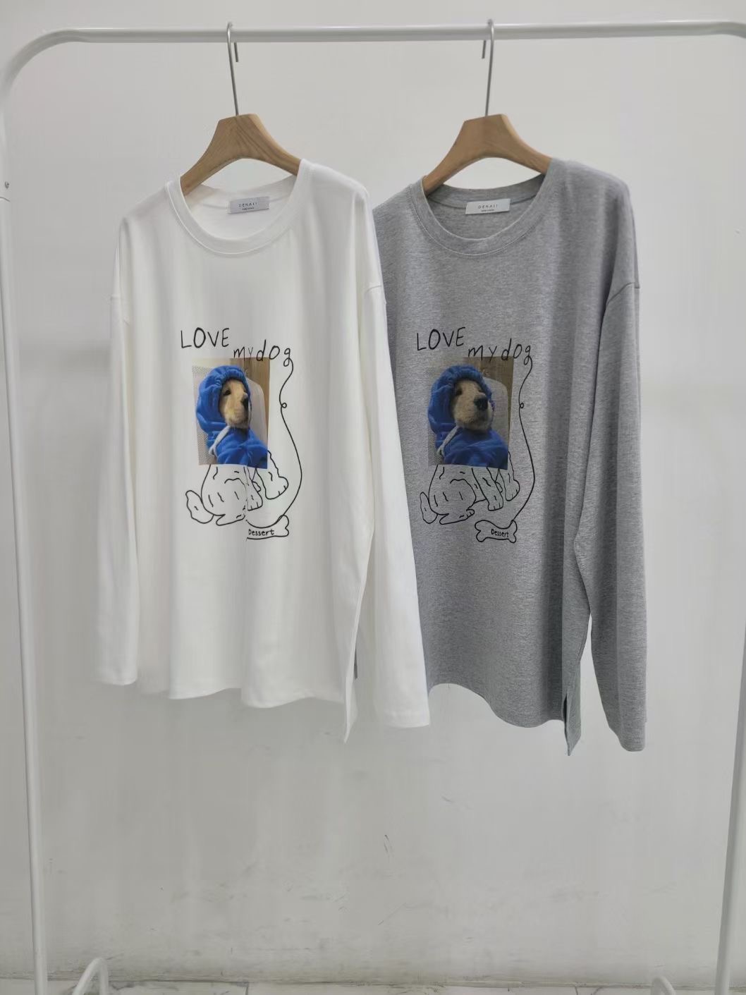 DENALIRE韓國直郵㊣女裝新款熱賣休閑人氣推薦時尚職業長袖T恤DENALIRE長袖T恤