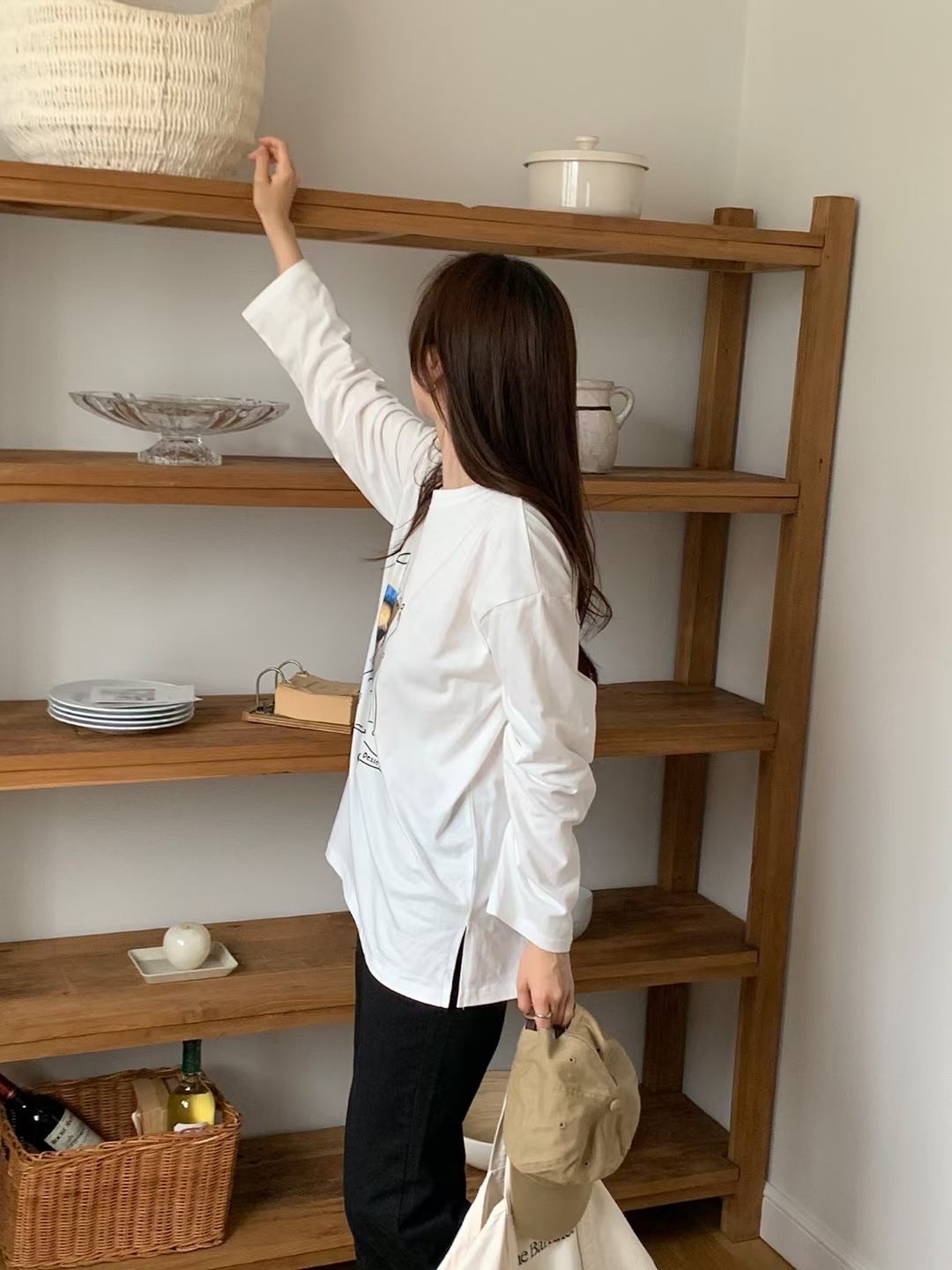 DENALIRE韓國直郵㊣女裝新款熱賣休閑人氣推薦時尚職業長袖T恤DENALIRE長袖T恤