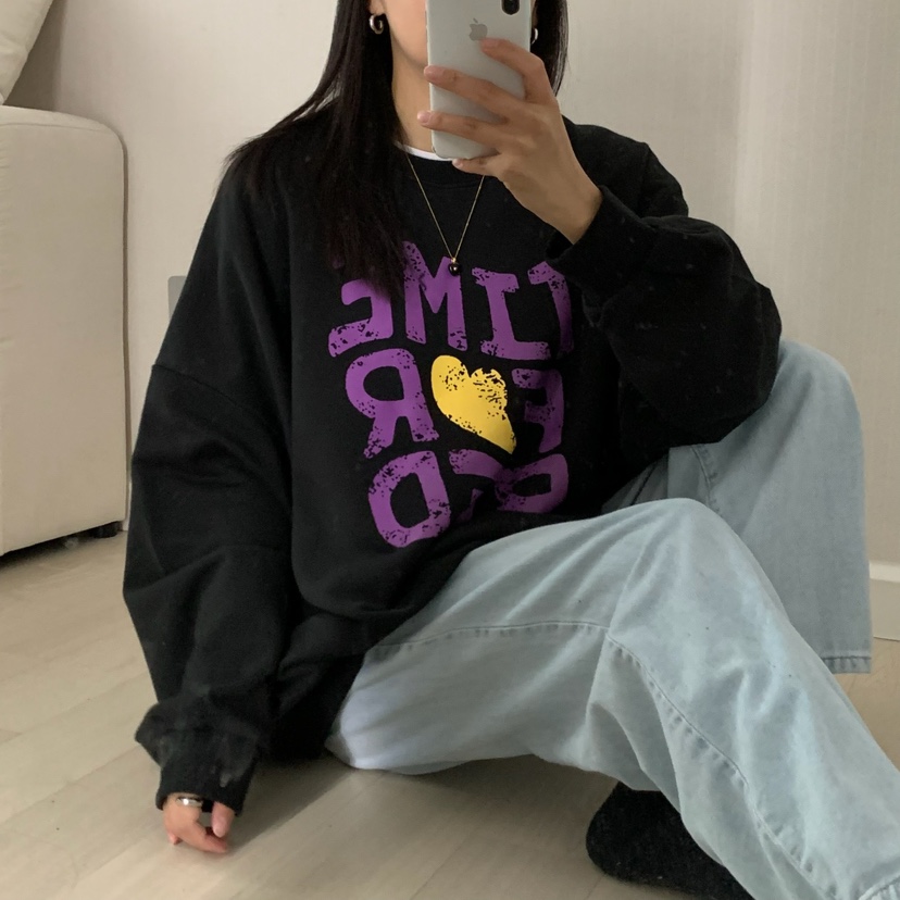 FROMJINI東大門㊣實拍女裝新款推薦休閑真品熱賣時尚人氣衛衣FROMJINI衛衣