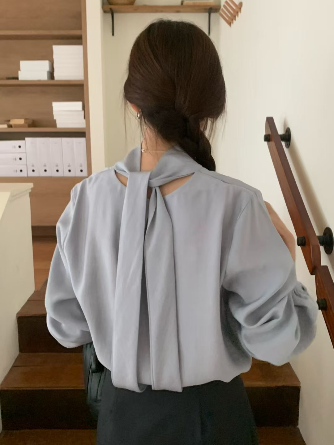 DINING東大門㊣代購女士新款職業熱賣推薦時尚25秋冬襯衫蕾絲衫DINING襯衫/蕾絲衫