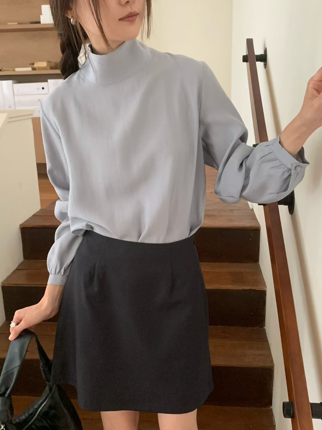 DINING東大門㊣代購女士新款職業熱賣推薦時尚25秋冬襯衫蕾絲衫DINING襯衫/蕾絲衫