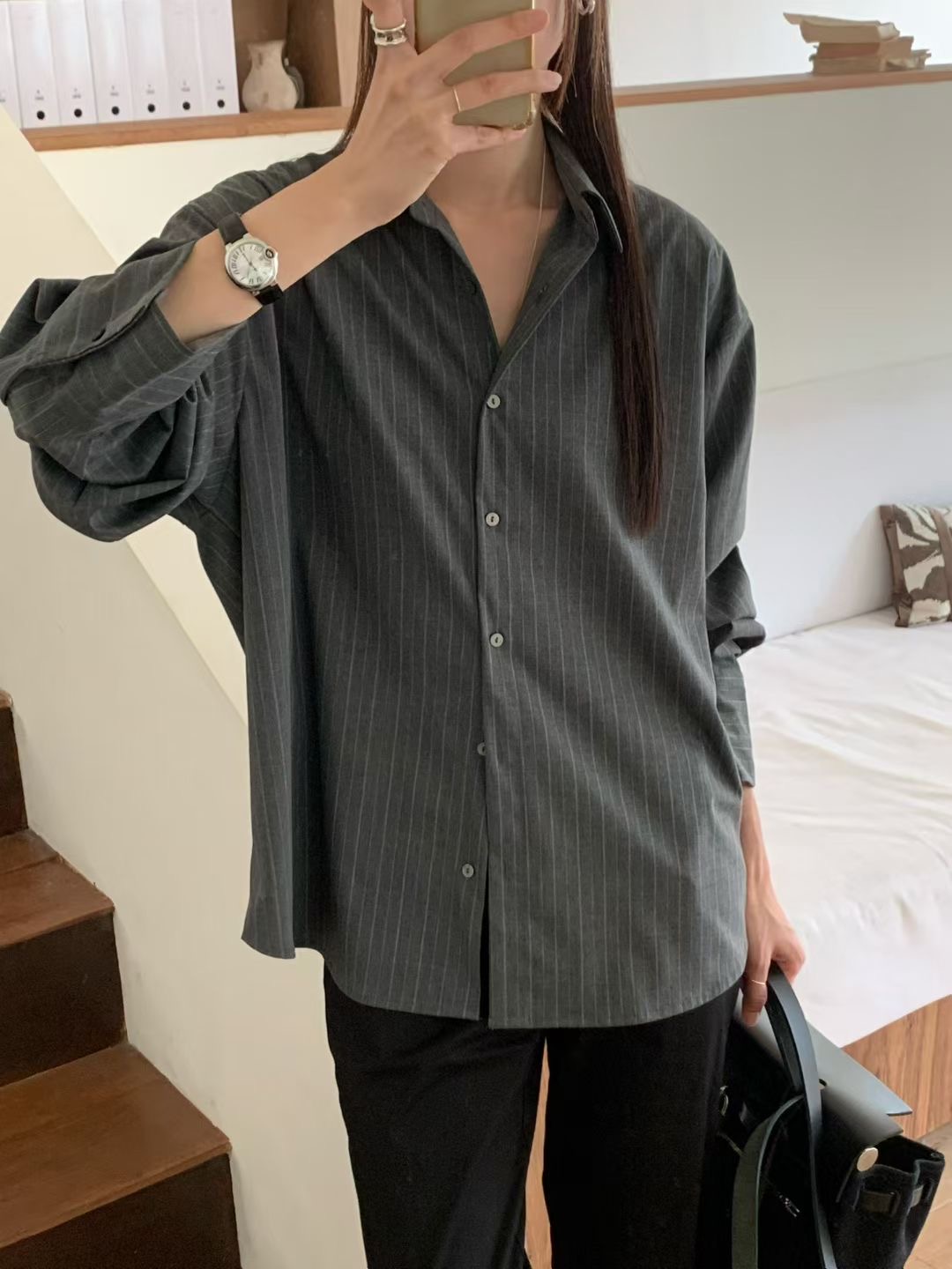 DINING韓國直郵㊣女士新品休閑推薦職業時尚真品襯衫蕾絲衫DINING襯衫/蕾絲衫
