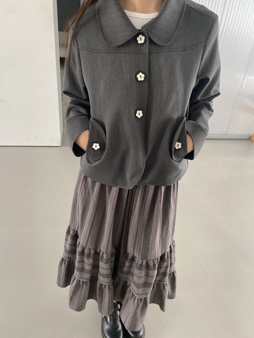 FLASH韓國直郵㊣女士新款時尚職業推薦真品休閑25秋冬人氣夾克FLASH夾克
