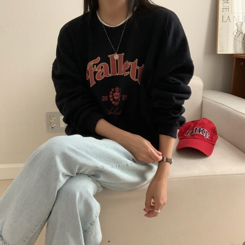 HELLO JINI韓國直郵㊣女裝新款熱賣休閑真品人氣推薦職業衛衣HELLO JINI衛衣