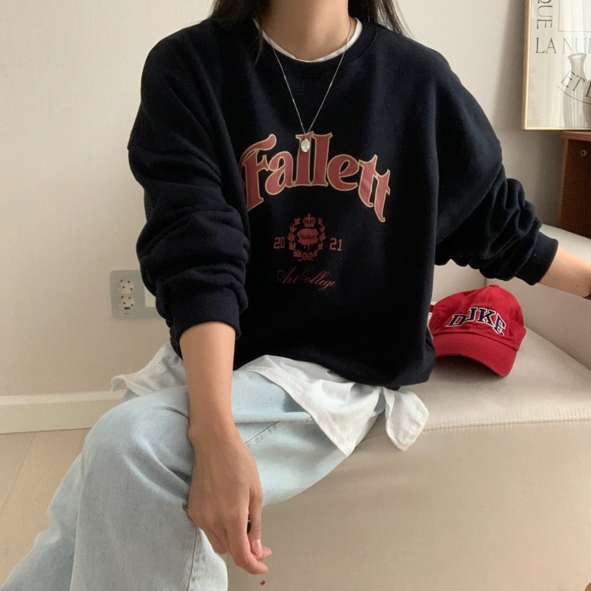HELLO JINI韓國直郵㊣女裝新款熱賣休閑真品人氣推薦職業衛衣HELLO JINI衛衣