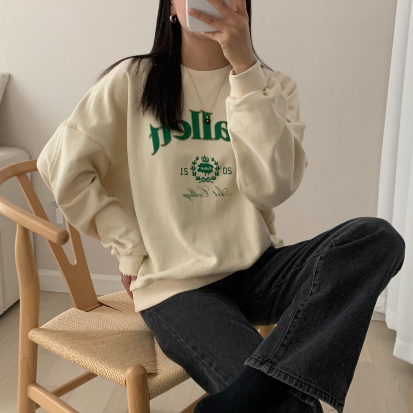 HELLO JINI韓國直郵㊣女裝新款熱賣休閑真品人氣推薦職業衛衣HELLO JINI衛衣