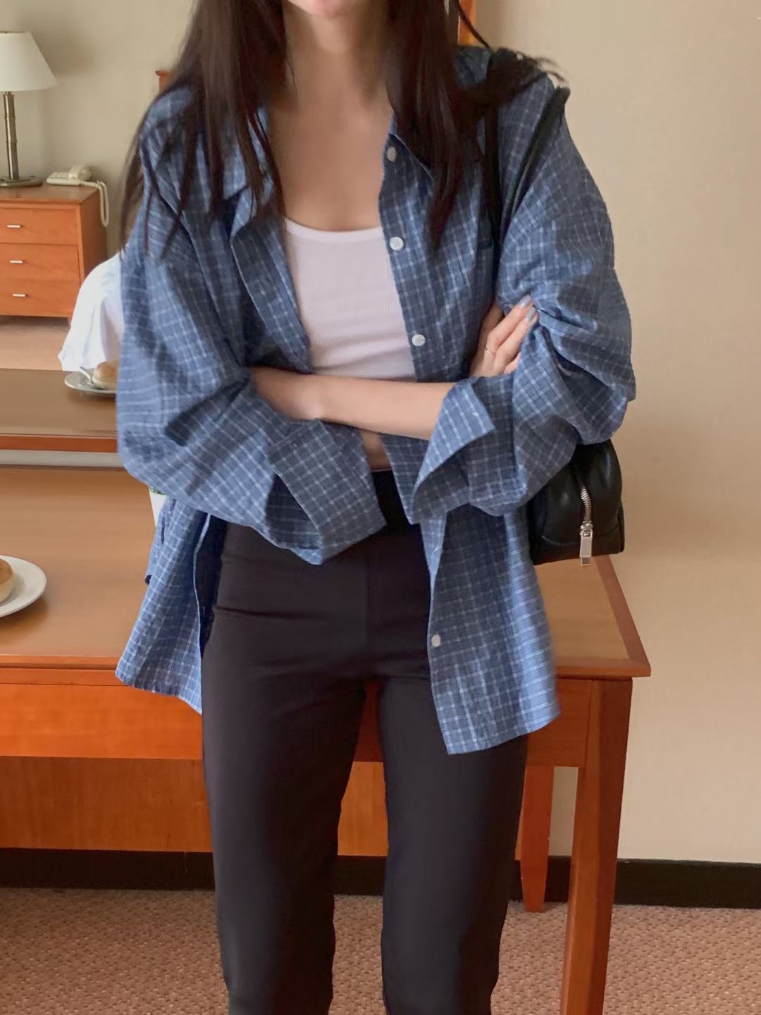 DENALIRE東大門㊣代購女裝新品真品推薦熱賣25秋冬襯衫蕾絲衫DENALIRE襯衫/蕾絲衫