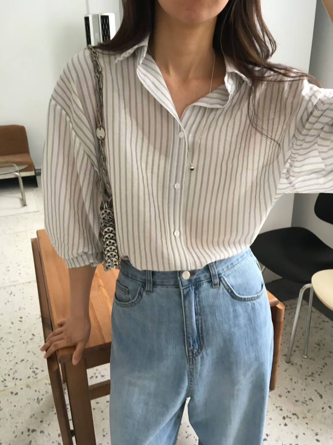 DINING東大門㊣代購女裝新品休閑人氣推薦職業熱賣襯衫蕾絲衫DINING襯衫/蕾絲衫