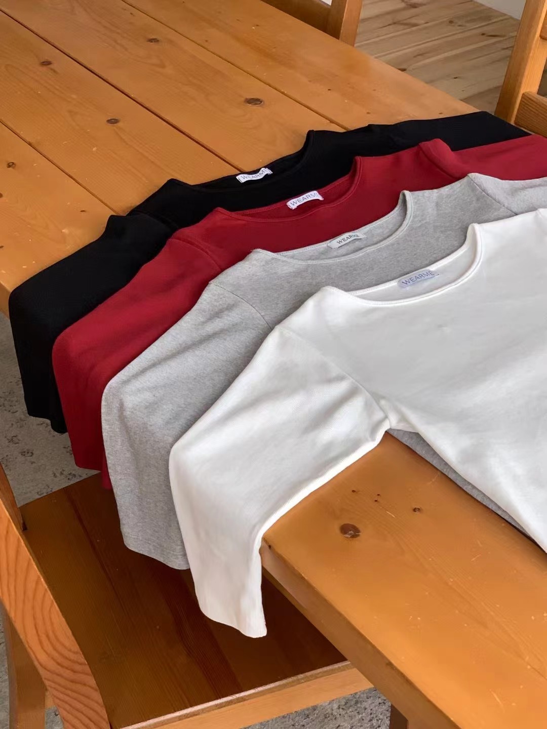 WEARME東大門㊣代購女士新品時尚25秋冬熱賣職業休閑T恤船領WEARMET恤