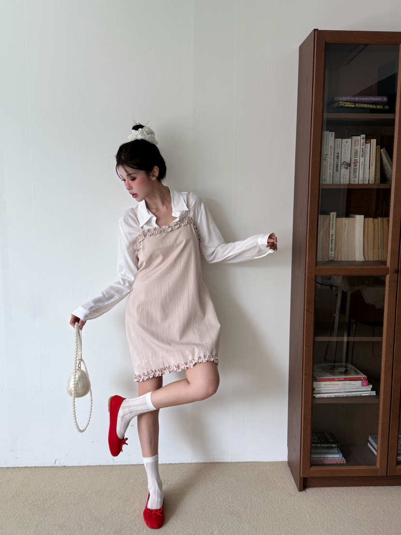 MARKE-P韓國代購㊣女裝新款休閑推薦熱賣襯衫蕾絲衫天絲羅紋MARKE-P襯衫/蕾絲衫