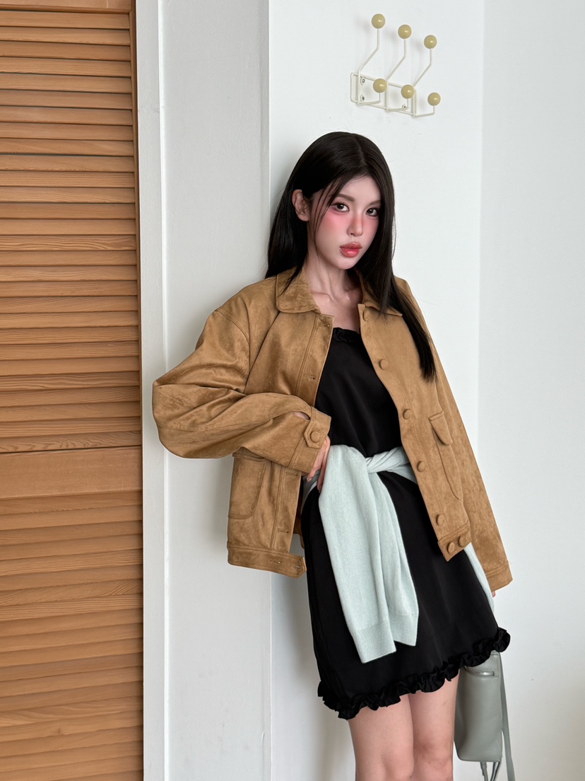 MARKE-P東大門㊣代購女裝新款推薦職業熱賣25秋冬連衣裙荷葉邊MARKE-P連衣裙
