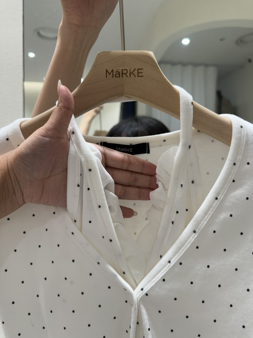 MARKE-P東大門㊣實拍女士新款25秋冬休閑長袖T恤假兩件開衫MARKE-P長袖T恤