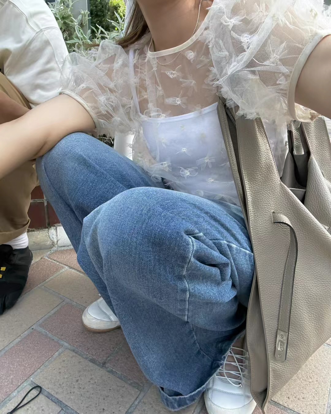 ONDA東大門㊣實拍女士新款休閑職業25秋冬時尚襯衫蕾絲衫透明ONDA襯衫/蕾絲衫