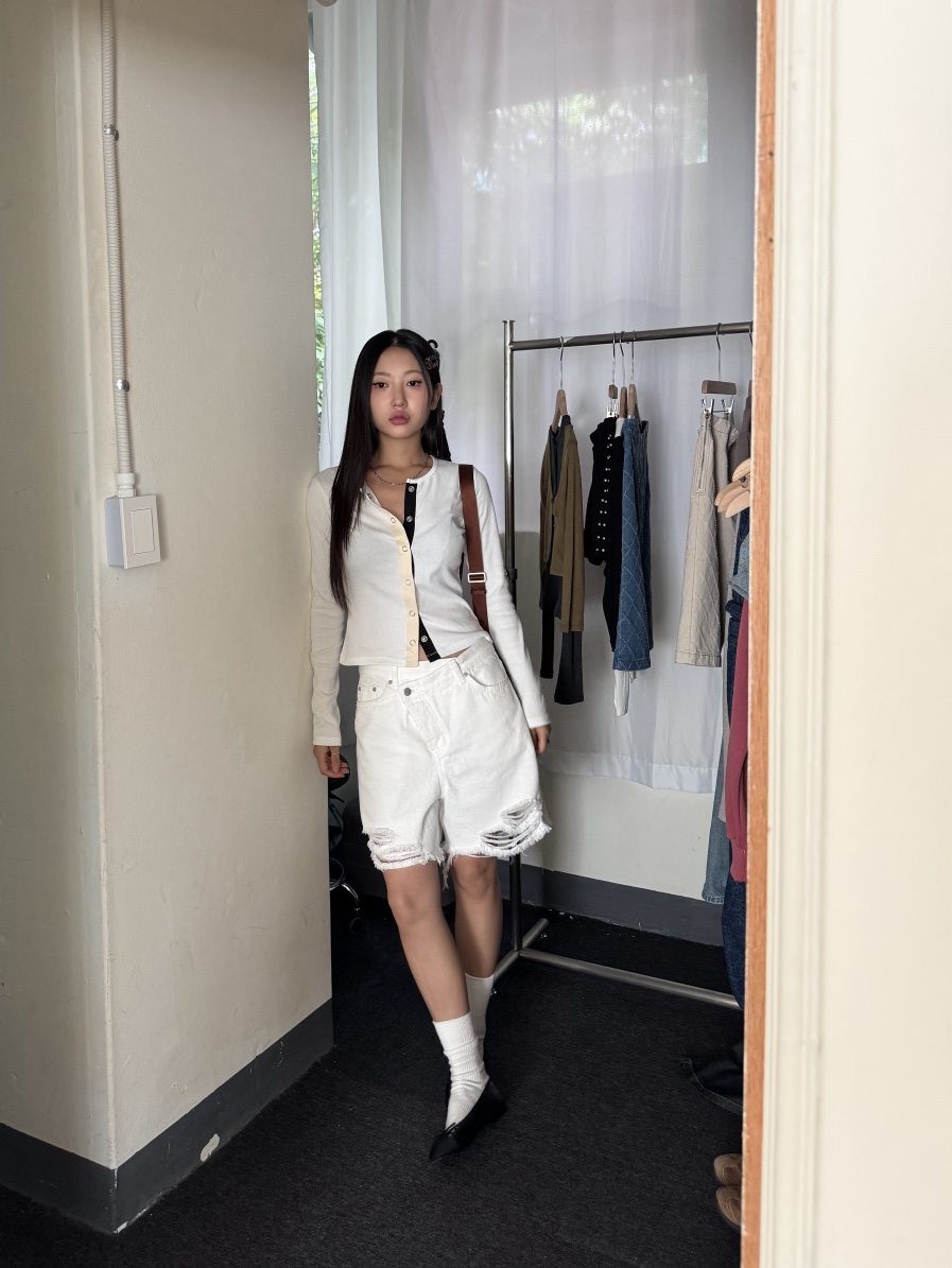 SUNDER MARKET韓國直郵㊣女士新款時尚25秋冬職業真品針織衫SUNDER MARKET針織衫