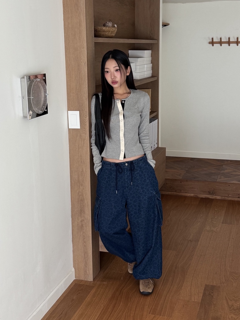 SUNDER MARKET韓國直郵㊣女士新款時尚25秋冬職業真品針織衫SUNDER MARKET針織衫