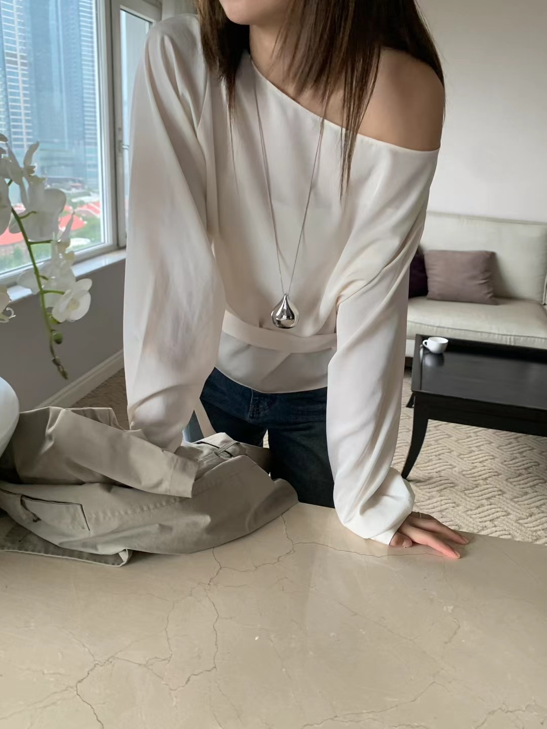 ONDA東大門㊣代購女裝新品時尚25秋冬推薦休閑人氣襯衫蕾絲衫ONDA襯衫/蕾絲衫