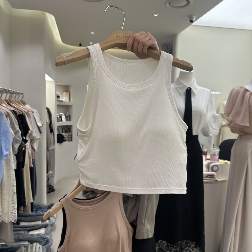 MATIERE東大門㊣實拍女裝新品熱賣人氣推薦真品25秋冬吊帶背心MATIERE吊帶/背心