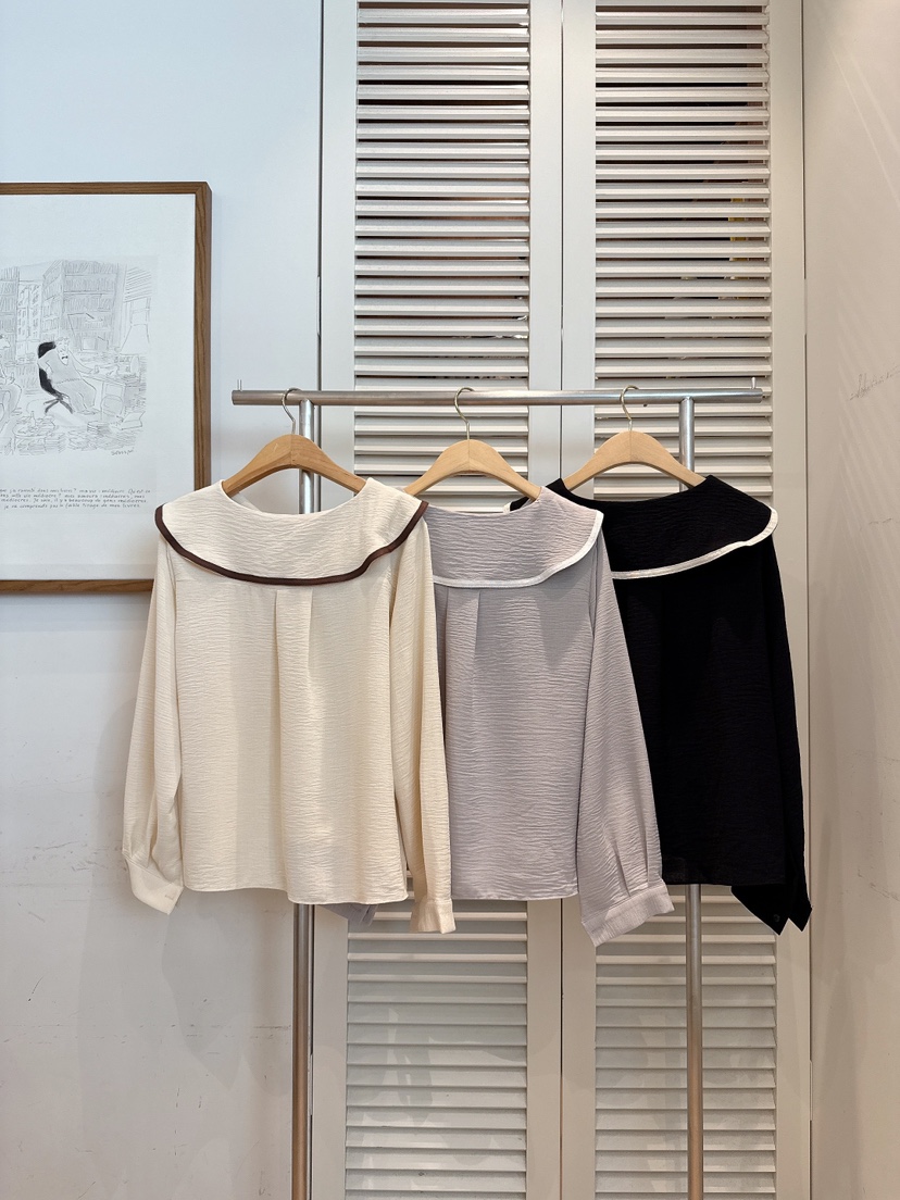 FAVE-L韓國代購㊣女裝新品25秋冬熱賣職業人氣時尚襯衫蕾絲衫FAVE-L襯衫/蕾絲衫